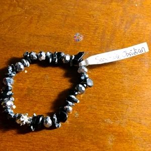 Genuine Gemstone stretch bracelet